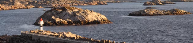 Skjærgård med fyrtårn. Dekorbilde